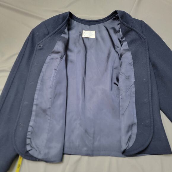 Vintage 1950s–1960s Pendleton 100% Virgin Wool Navy Lined Jacket USA Made - Picture 13 of 14
